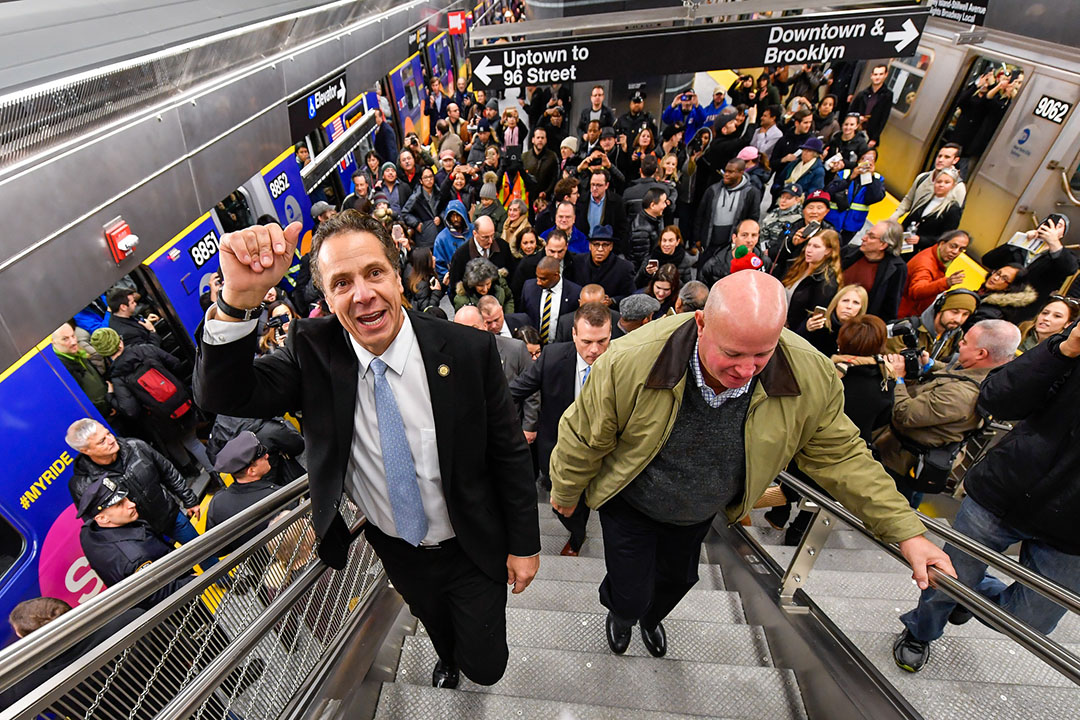 Governor Andrew Cuomo opens 2nd Avenue Subway at 96th Street Station.